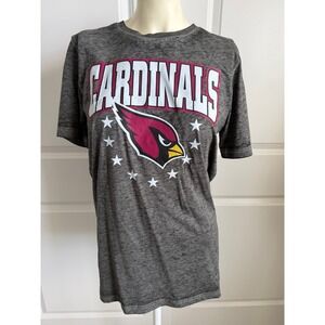 Arizona Cardinals Women's Gray Short Sleeve Logo Tee